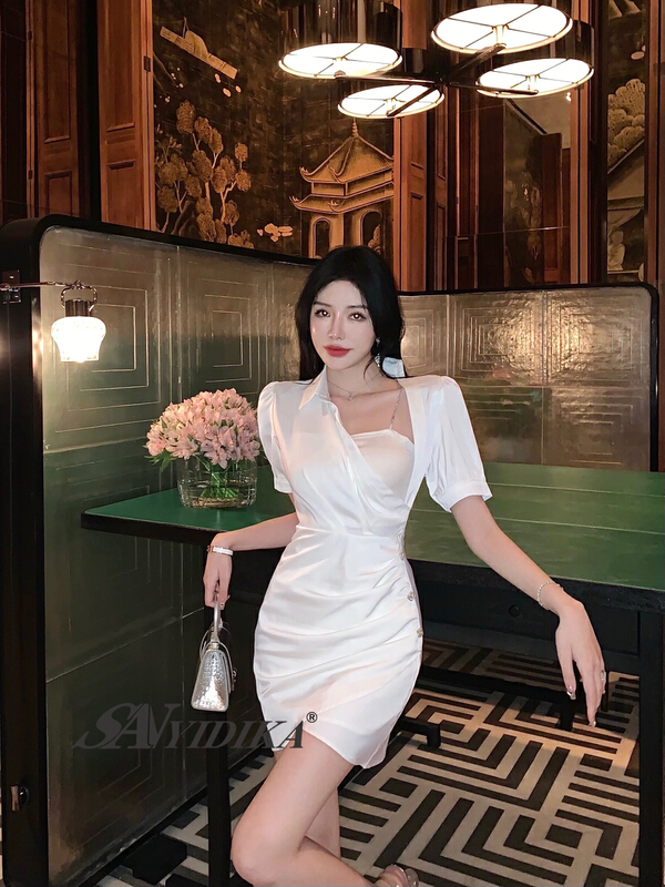New year in early spring! [aiyidika] simple, slim and versatile solid dress 651# JJ