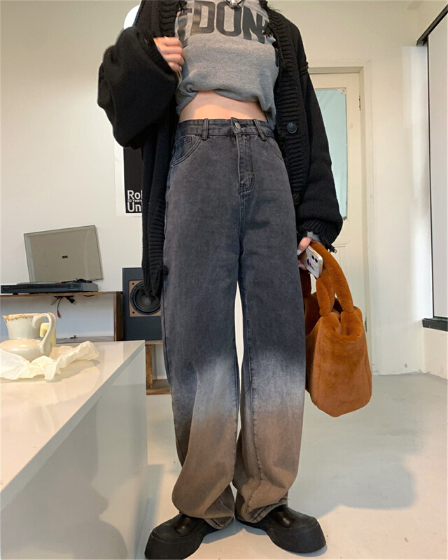 New year in early spring! [a +] gradient versatile fashion jeans 5275# ozq