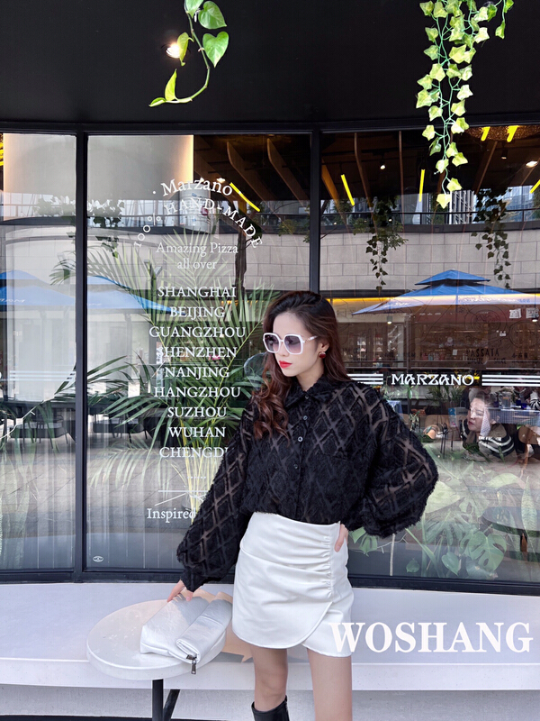 New year in early spring! [woshang woshang] niche and versatile shirt 1047# XYJ