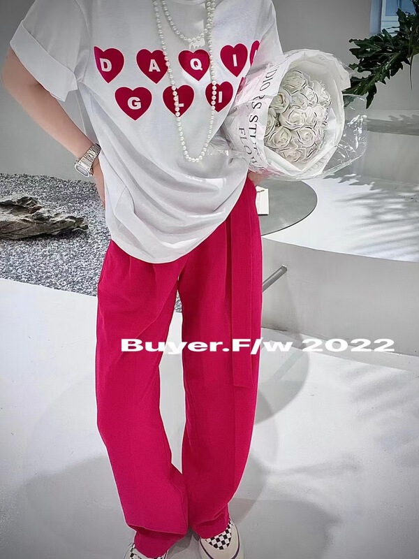 【BUYER】寬鬆植絨愛心短袖T恤  T0306#  WTT