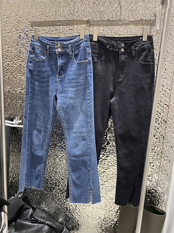 New year in early spring! [tagkita] Korean washed split jeans 81029# ozq