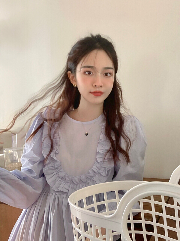 goods in stock! New year in early spring! [timely rain] Han Feng ins lady dress c2218# WPL
