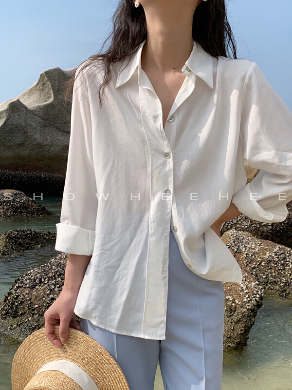 Original price 89.11! New year in early spring! [Xiu Xixi] Korean versatile simple shirt 7978# zxx