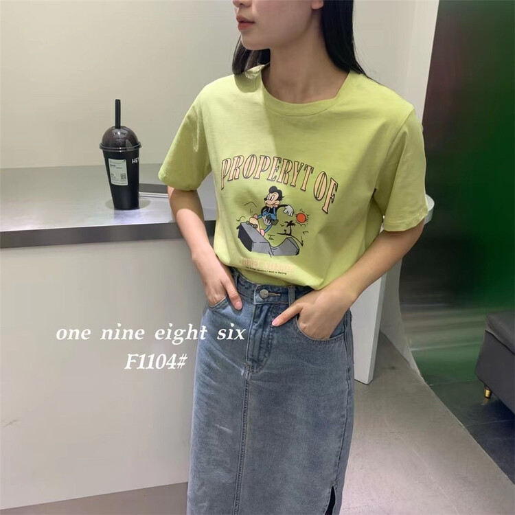 [1986] personalized letter printed short sleeve T-shirt 1104# XYY