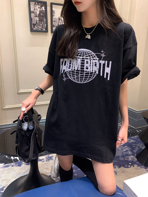 New year in early spring! [Vanessa] fashion brand spoof earth letter short sleeve T-shirt t17# ozq