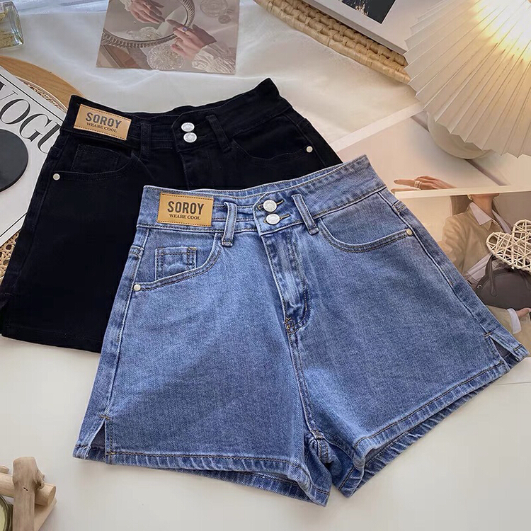 New in early summer! [JFT] elastic high waist versatile denim shorts jft8218# CLS