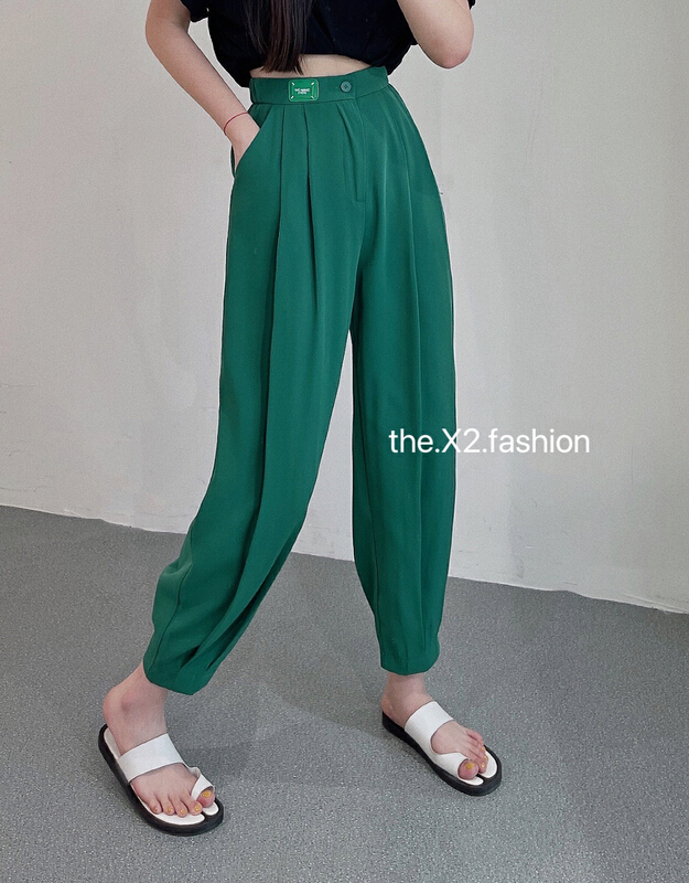 New year in early spring! [x2] thin style, small label, temperament, versatile trousers 8803-1# ozq