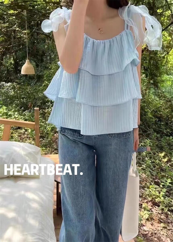 [hearteat] Korean sling sweet vest / sling 507# zjy