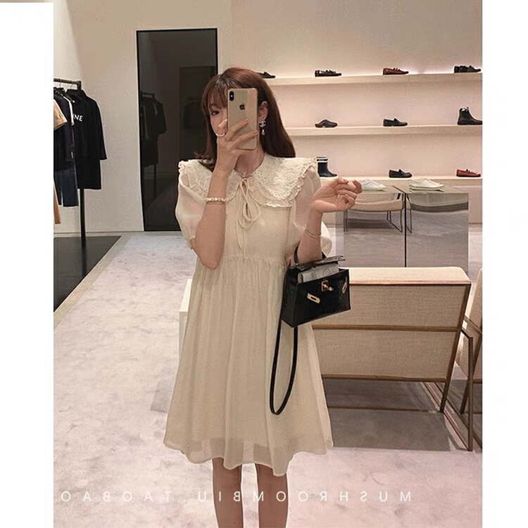 [Huaxi] doll collar high-grade sense mesh dress 8989# PCZ