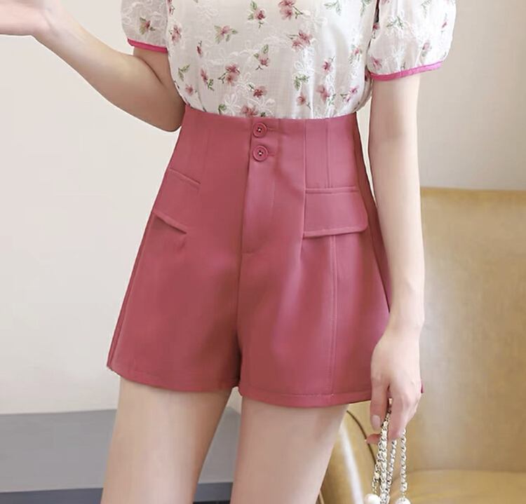 [love in clothes] Hong Kong style high waist and wide leg casual shorts 9622# Cl