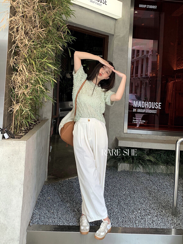 [rare she] cotton linen wash loose casual pants 5073# LSW