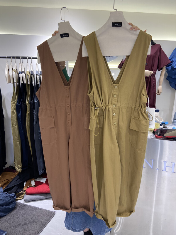 [original by hnhl] Korean fashion loose wide leg Jumpsuit 89172x89# L
