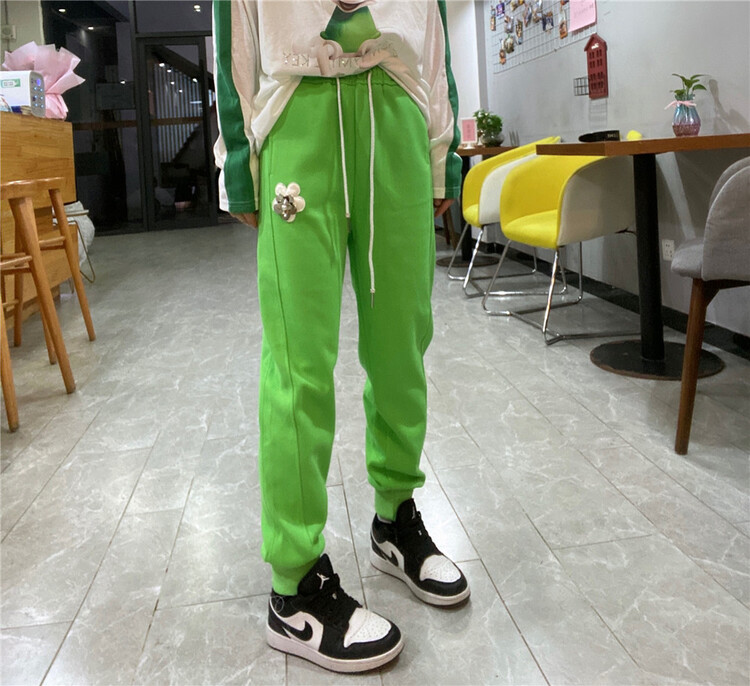 goods in stock! New year in early spring! [Qijia +] drawstring elastic waist versatile casual pants 7016# zyh