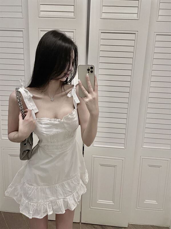 【X·H STUDIO】初戀這件小事吊帶抹胸甜美公主連衣裙  418#  OZQ