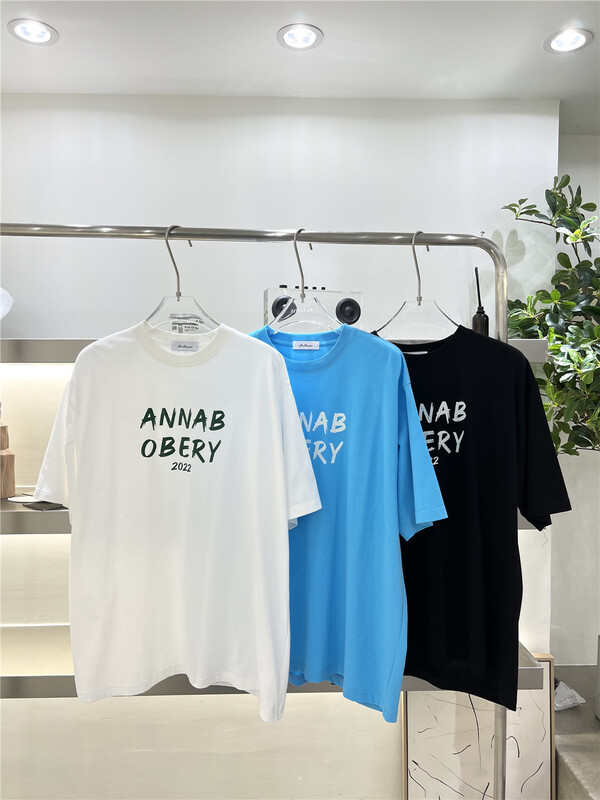 New in early summer! [Jaja] round neck loose letter printed short sleeve T-shirt 15352# ZZL