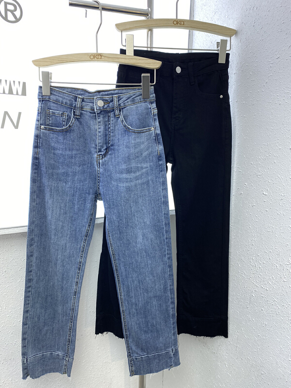 [okd] high waist SLIM STRAIGHT JEANS 2066# zxl