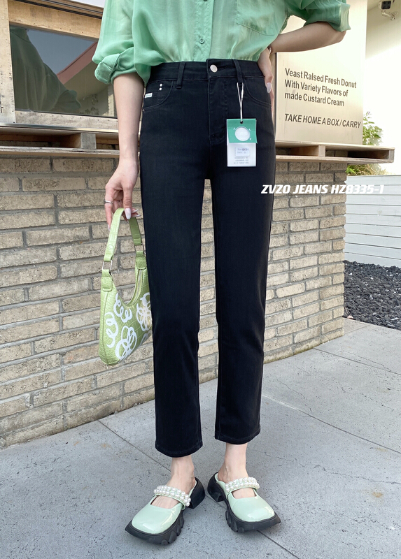 [zvzo] Korean simple pipe jeans hz8335-1# CLS