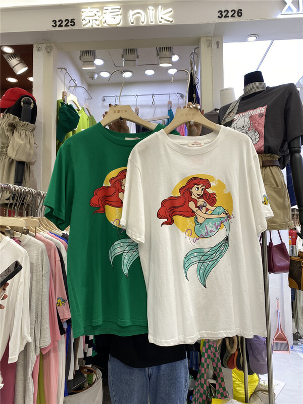 [Naikan Nik] Korean Mermaid Pullover short sleeve T-shirt 8361# lwy