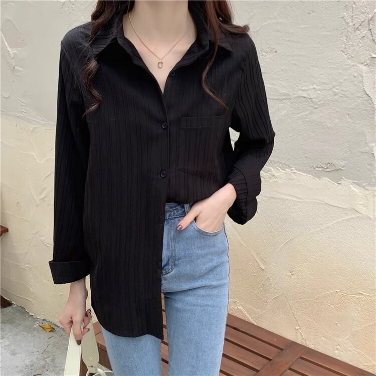 New year in early spring! [T +] single breasted fashion Korean shirt t201# ll