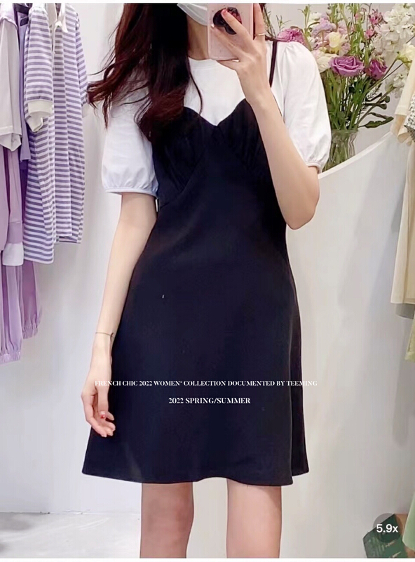 Original price 55.67! New year in early spring! [teem ing] fake two versatile dresses 22t060# hjy