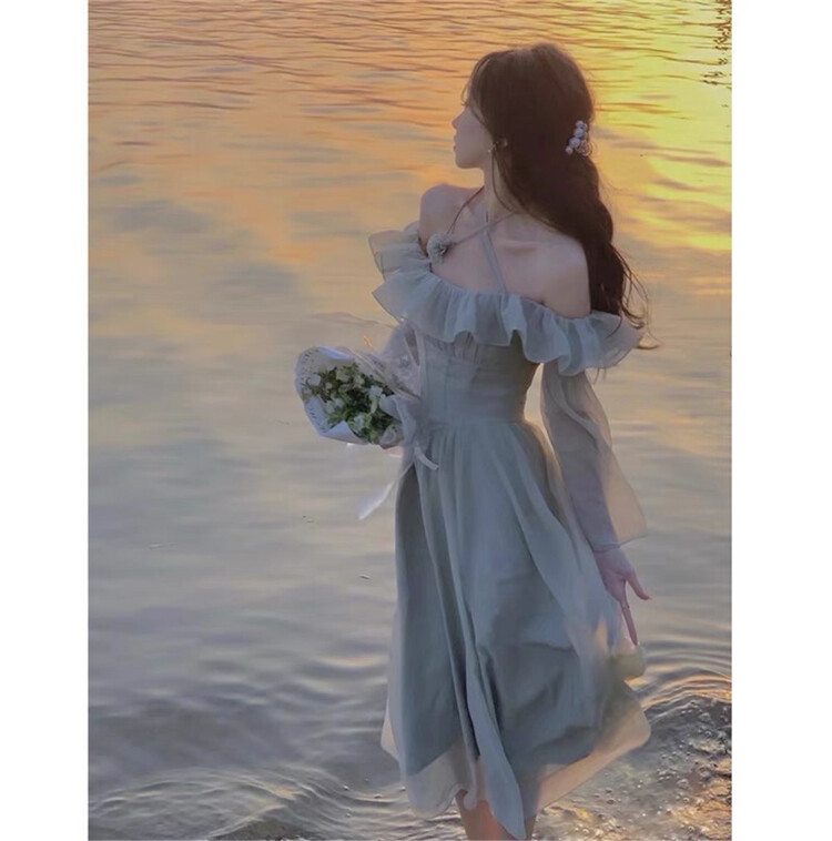 [Linna] Lady Elegant Fairy Dress (with detachable flowers) 124597# zxx