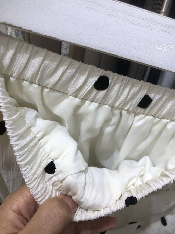 New in early summer! [purpler] slim temperament, age reduction, versatile Korean rubber band high waist wave point skirt (only selling skirt) 1518# Cl