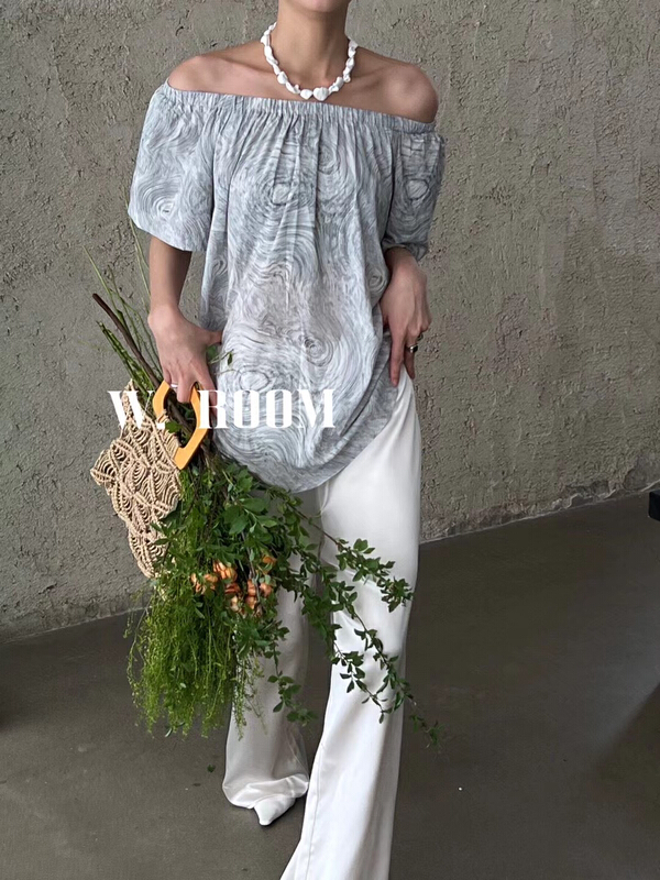 [wroom] off shoulder floral blouse 1234# zxl