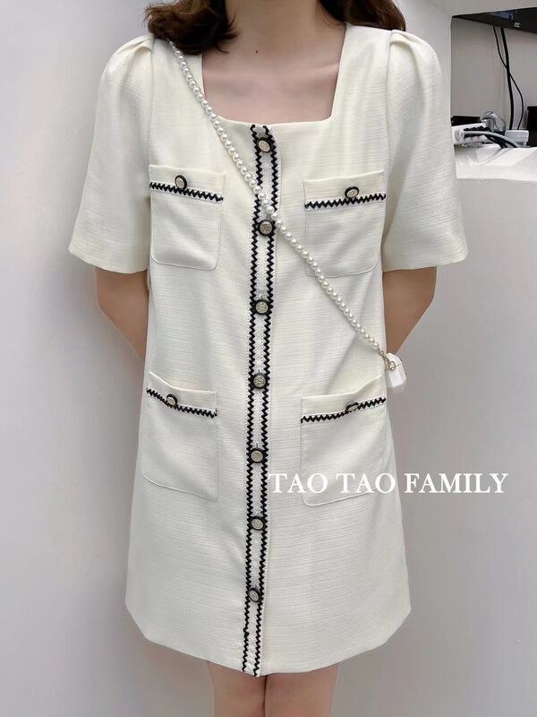 In early summer! [Taotao family] temperament celebrity Xiaoxiang dress 3532\lwy