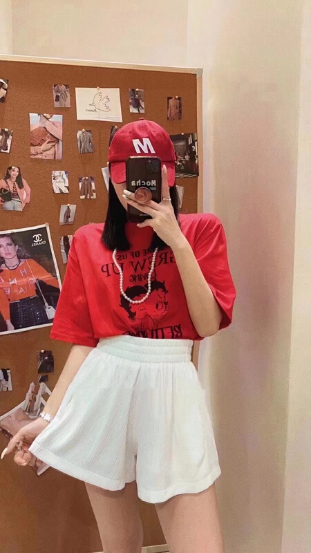 [SME +] simple solid color elastic waist sports casual shorts 805# CSX