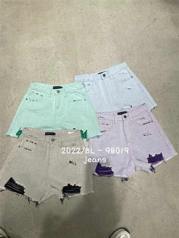 [GDN] washed and worn denim shorts 98019# ozq