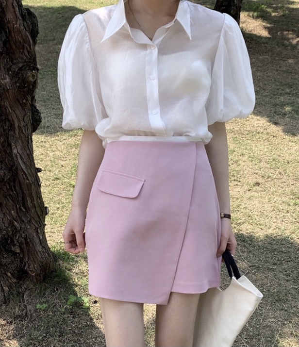 [dvz] irregular sweet versatile skirt 6302# zxx