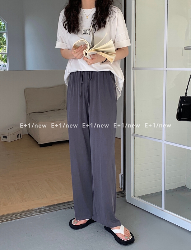 New in early summer! [e + 1] versatile basic wide leg casual pants 916# XYY