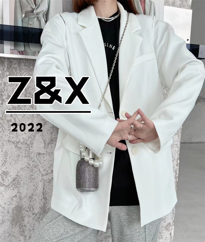 New year in early spring! [Z & x] design sense hollowed out Vintage suit 1055# L