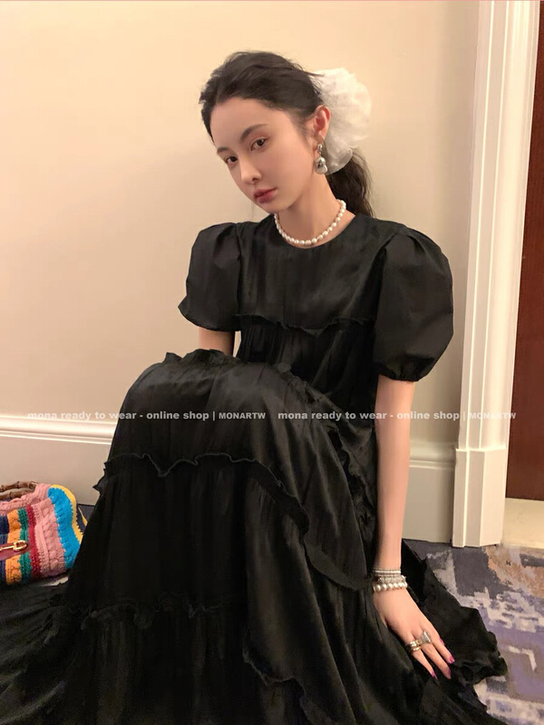 [keen k] French tea break storm cake lace dress l50# WTT