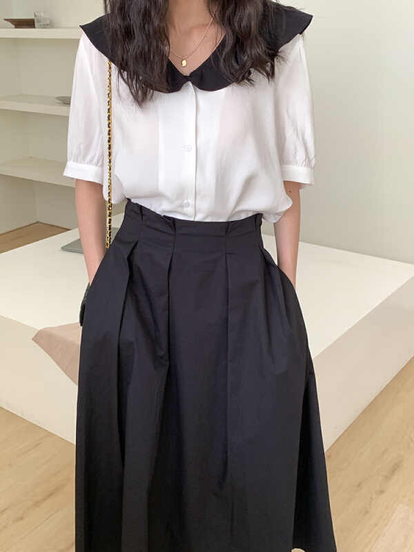 New in early summer! [Tn] simple fashion Vintage shirt c2315# cqw