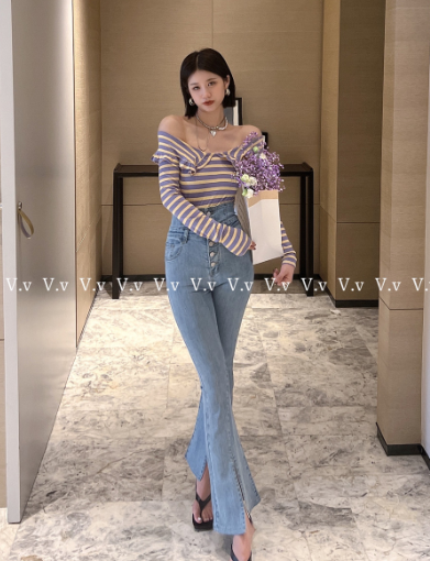 goods in stock! [v.v] Korean versatile skinny jeans 1907# cqw