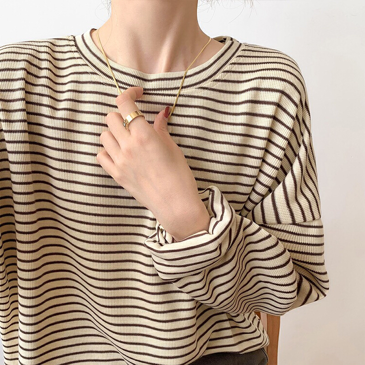 New year in early spring! [by] round neck loose Korean version with bottomed shirt and long sleeve T-shirt 5282# HBx