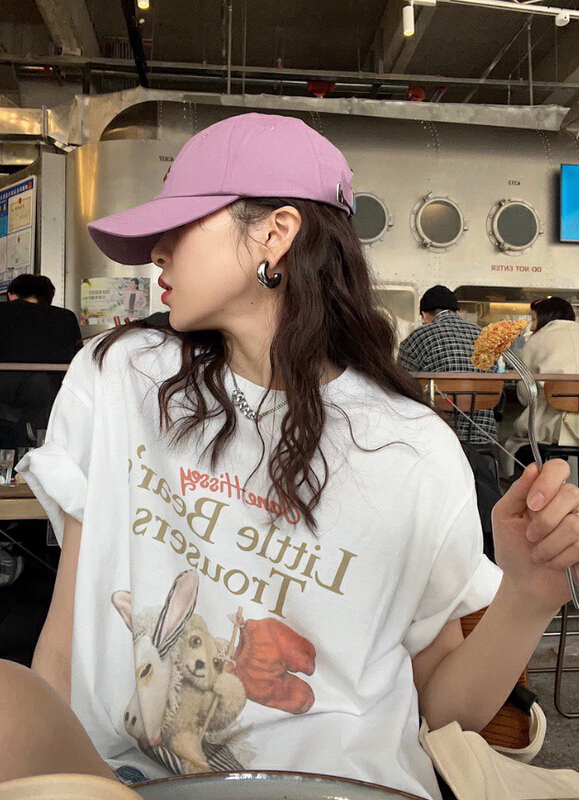 New in early summer! [wgwe] round neck printed vitality short sleeve T-shirt 1527# PCZ