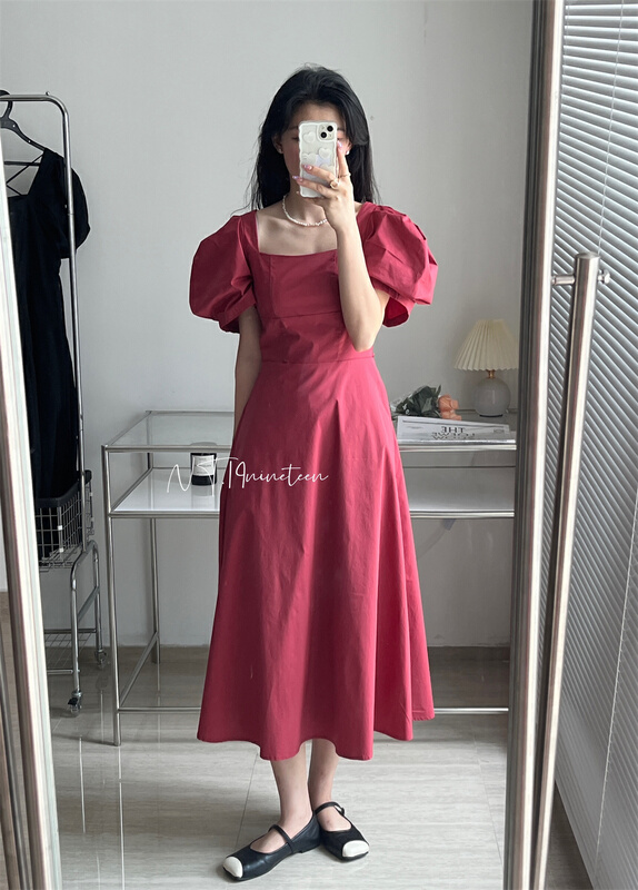 [19. Nineteen] bubble sleeve lady dress 521# ll