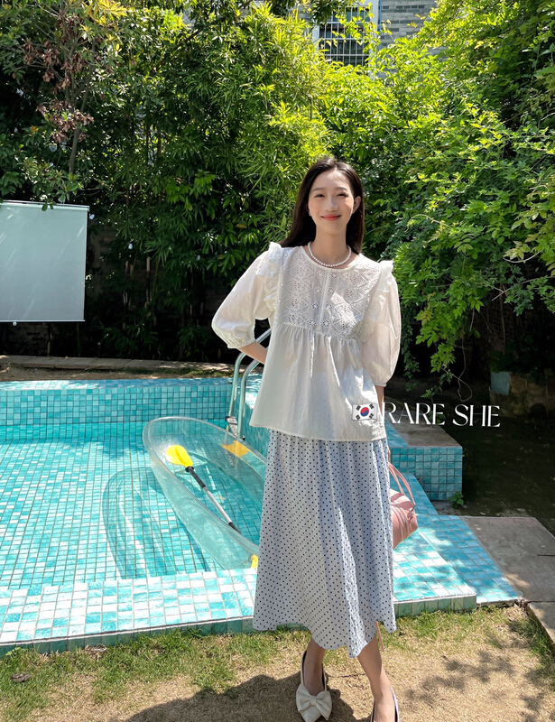 [rare she] wave point lady versatile skirt 5256# LSW