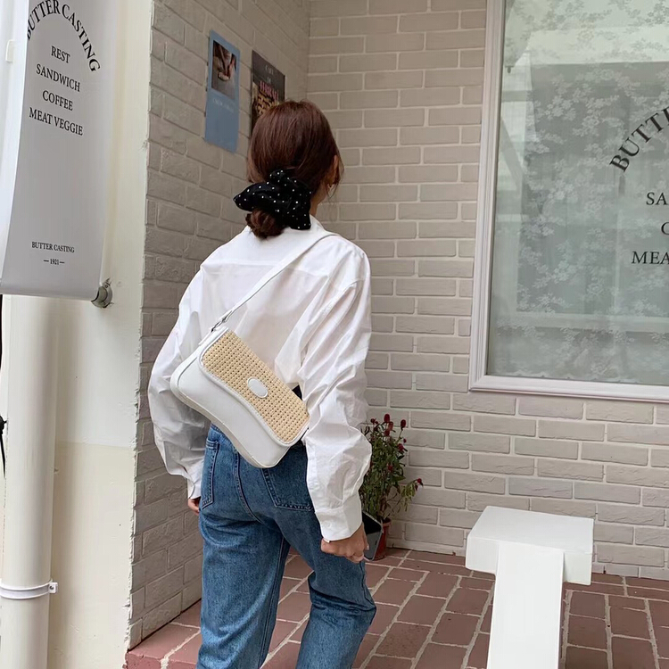 [Mi he] Korean style one shoulder versatile fashion messenger bag 2160# jhy