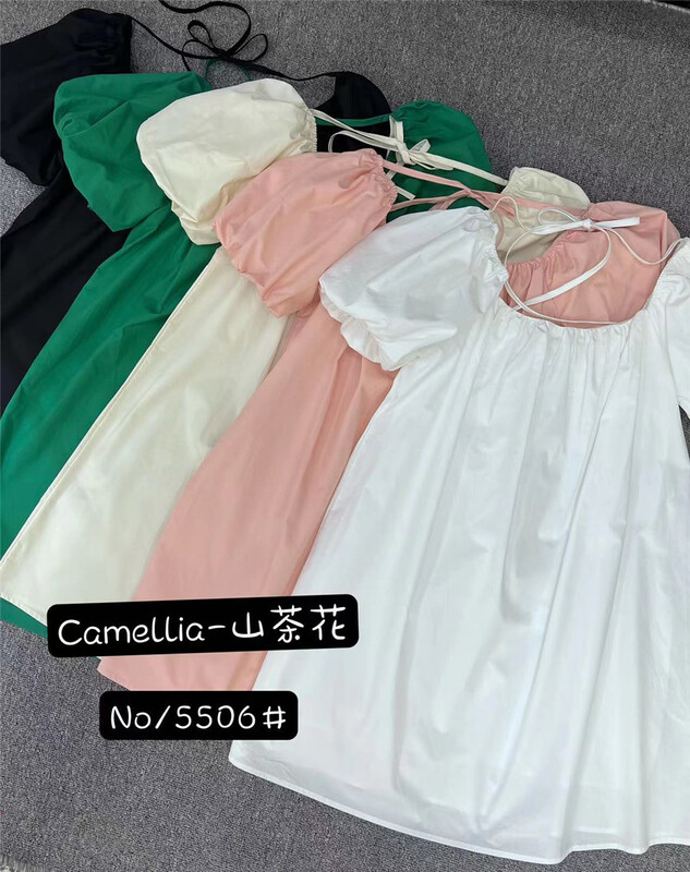 【CAMELLIA】韓版淑女寬鬆連衣裙  5506#  HJY