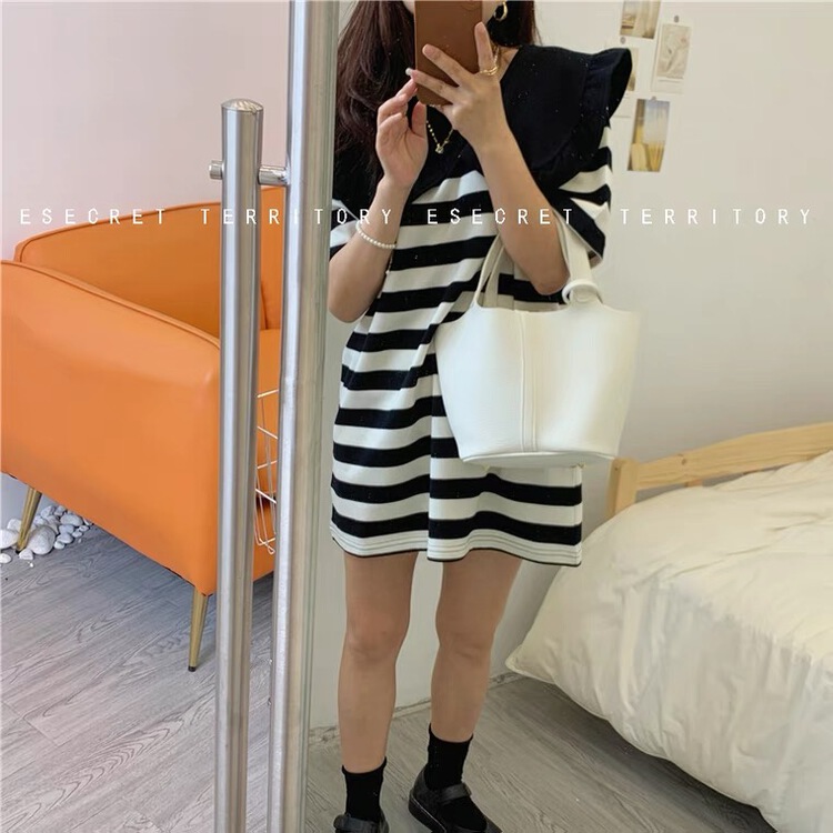 【SUSAN】條紋減齡辣妹連衣裙  Y759#  LSW