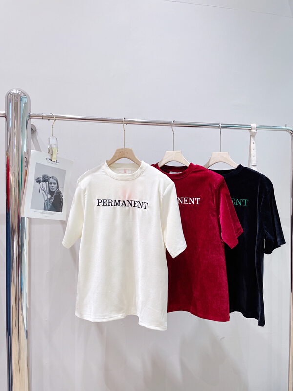 New year in early spring! [sun] lettered printing fashion personalized short sleeve T-shirt 10298k# YYW