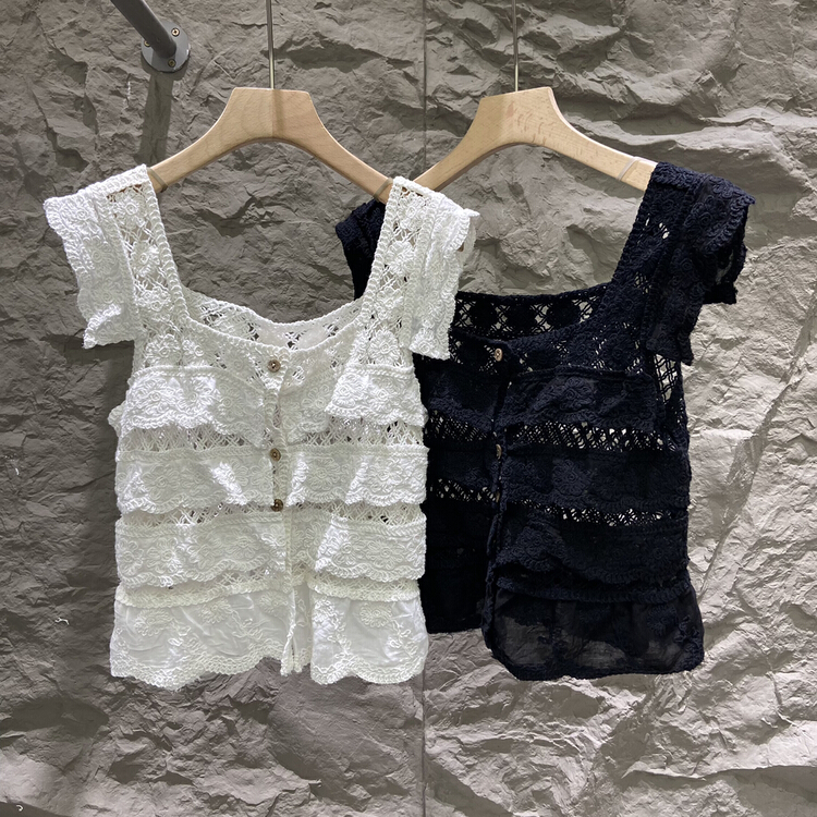 [Dajia] Korean style hollow knitted vest / suspender 21900# CLS