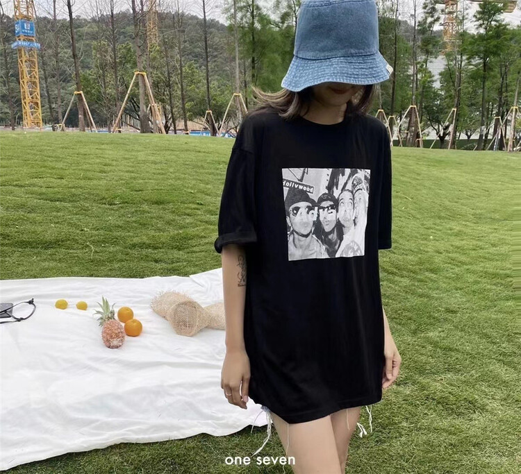 [one seven] graphic printing fashion trend short sleeve T-shirt t6516# LSL