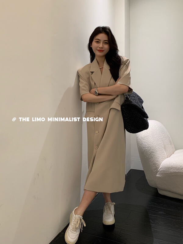 New in early summer! [the limo] Korean breasted short sleeved suit 6636# XYJ