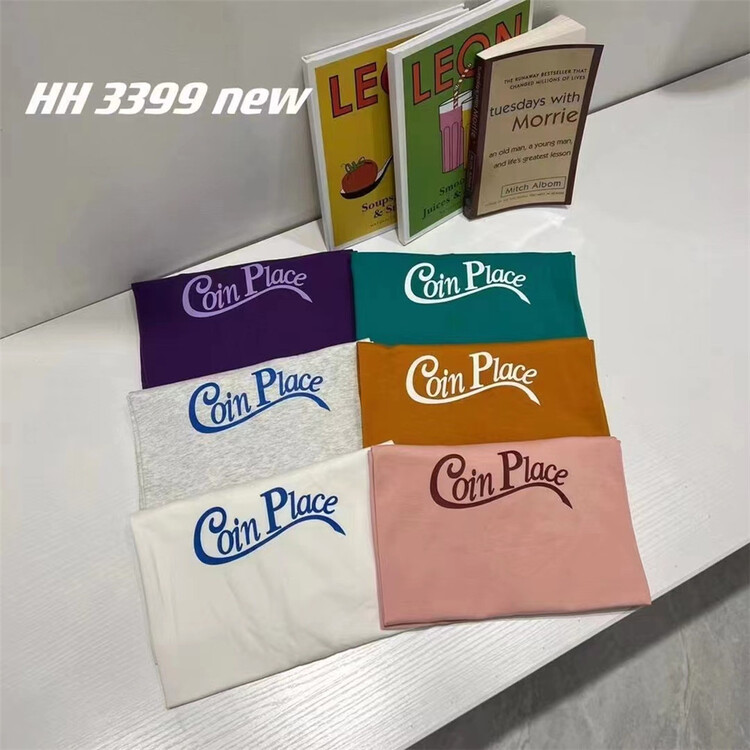 [HH & miss Lai] letter round neck Korean Short Sleeve T-shirt 3399# L