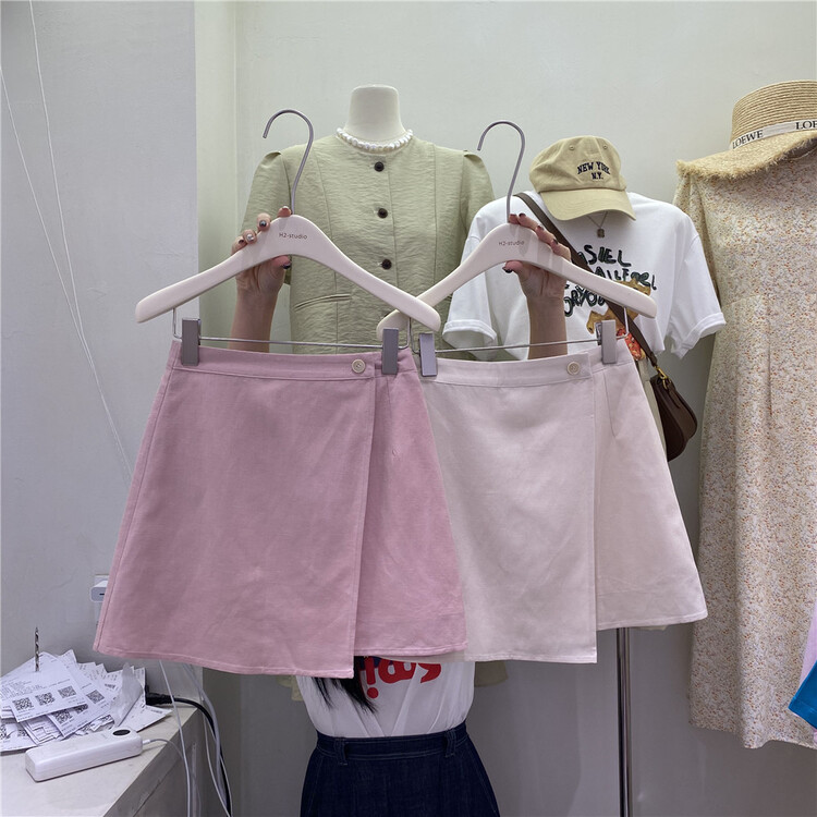 goods in stock! New in early summer! [h2-studio] high waist slim single button skirt 373# HBx