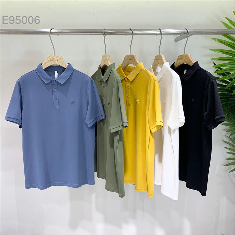 [wild] simple and versatile solid color polo shirt e95006# ZZL